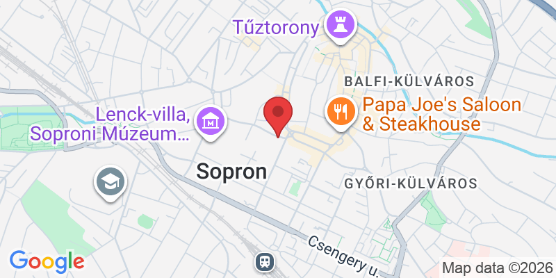 Sopron, II. Rákóczi Ferenc u. 3, 9400 Magyarország