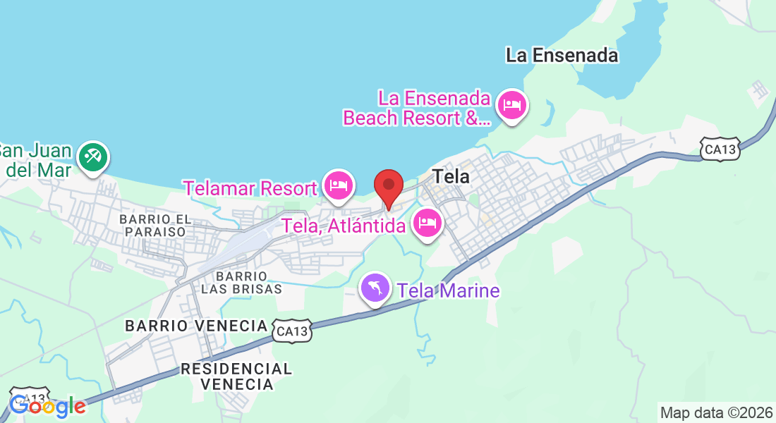Barrio la Isla atras del Parquecito de la madre, 33301 Tela, Atlántida, Honduras