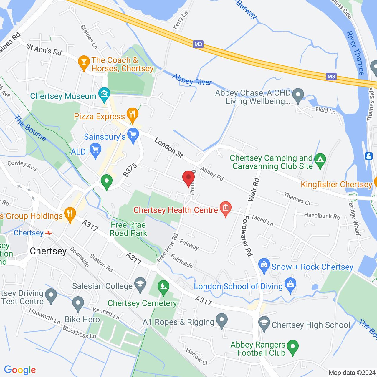 7 Pound Rd, Chertsey KT16 8EH, UK