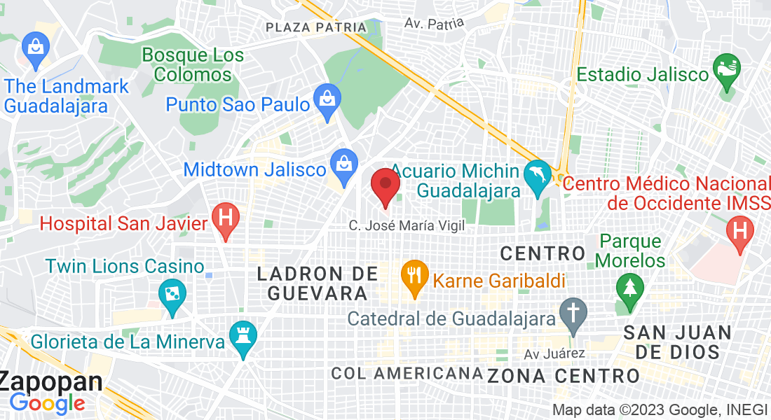 C. Colomos 2110, Ayuntamiento, 44620 Guadalajara, Jal., Mexico