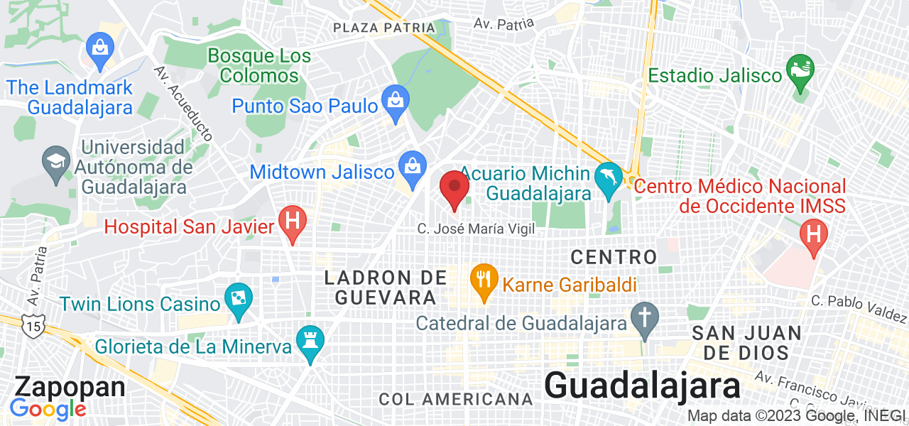 C. Colomos 2110, Ayuntamiento, 44620 Guadalajara, Jal., Mexico