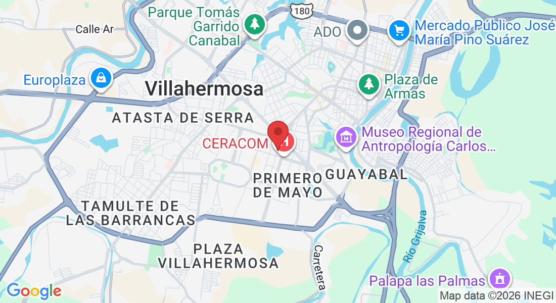 C. Andrés García 237, Primero de Mayo, 86190 Villahermosa, Tab., México