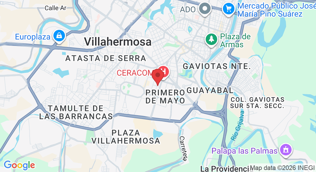 Manuel Téllez 410, Primero de Mayo, 86190 Villahermosa, Tab., México