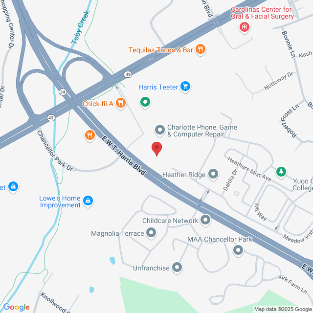 1001 E W.T. Harris Blvd E, Charlotte, NC 28213, USA