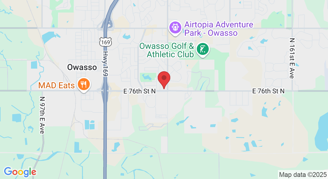 12899 E 76th St N, Owasso, OK 74055, USA
