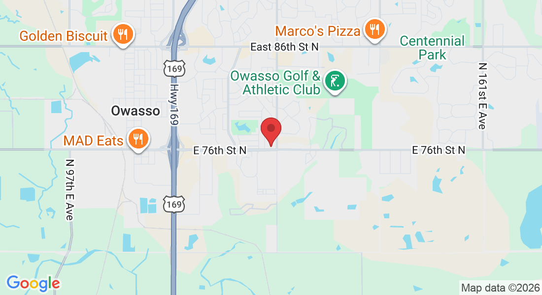 12899 E 76th St N, Owasso, OK 74055, USA