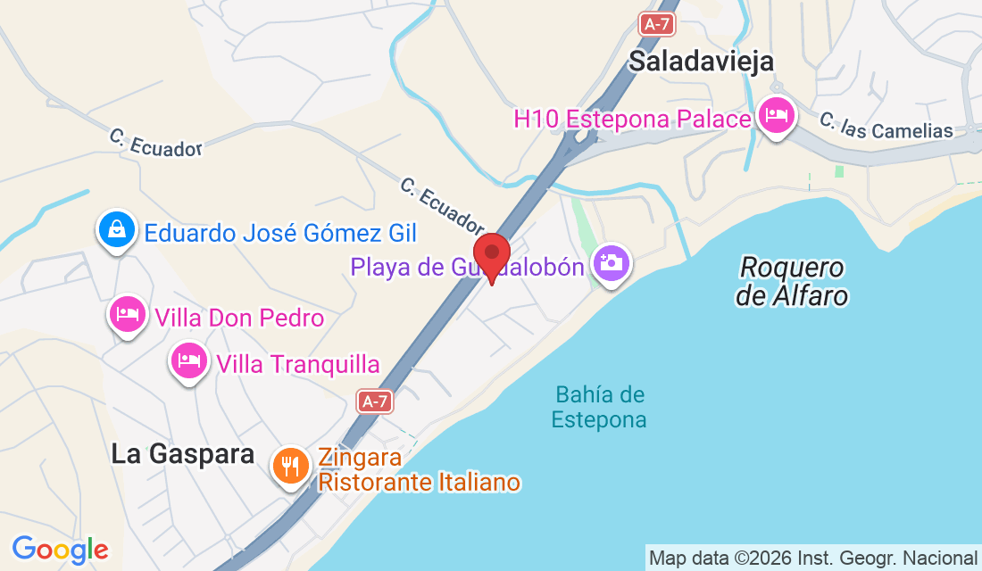 Centro Commercial Bahia Azul, Local 10, N-340, 141, 29693 Estepona, Málaga, Spain