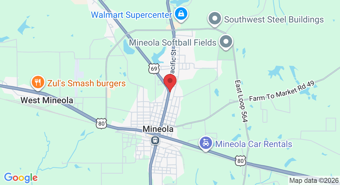 1052 N Pacific St, Mineola, TX 75773, USA