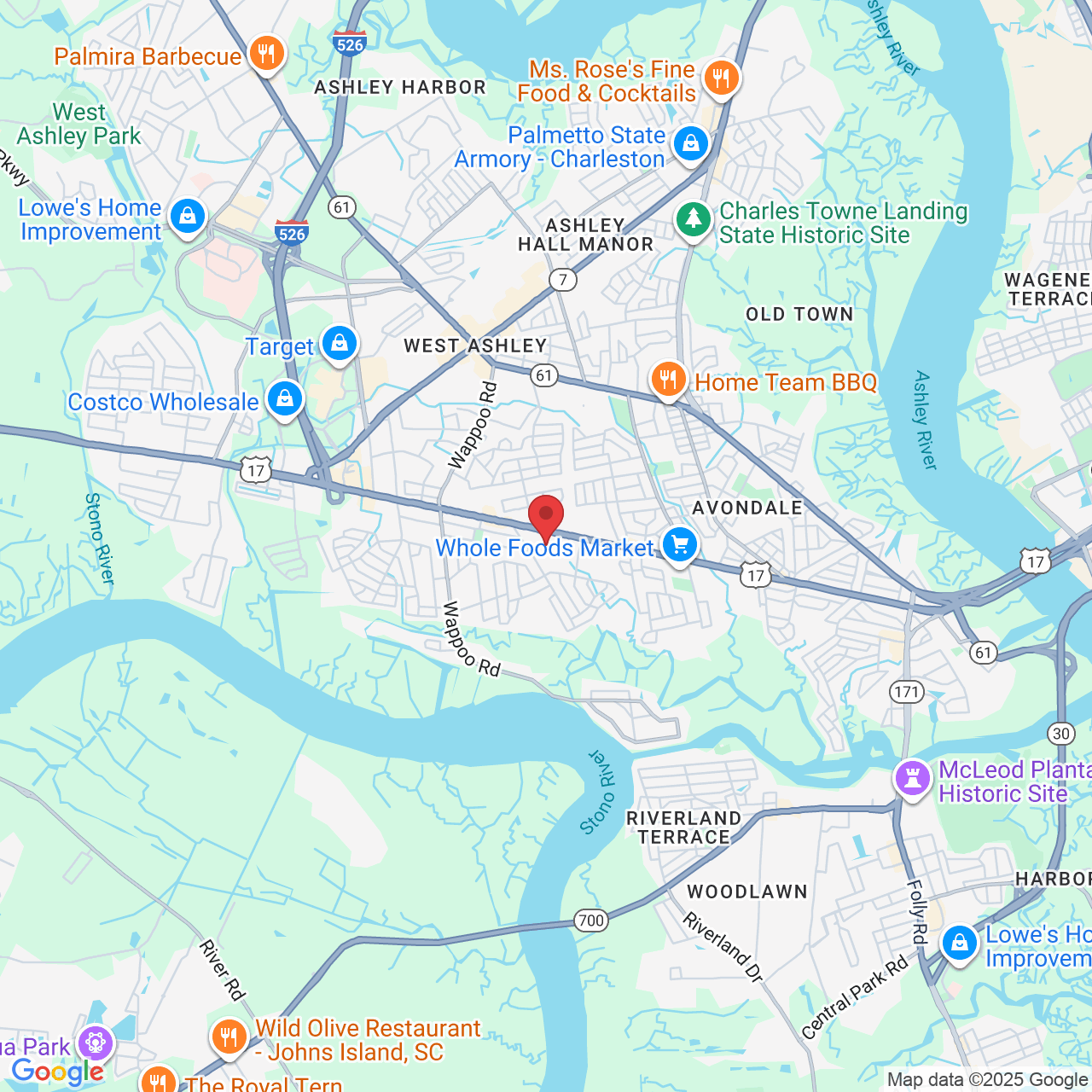 1591 Savannah Hwy, Charleston, SC 29407, USA