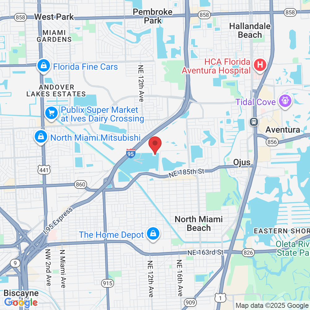 1302 NE 191st St, North Miami Beach, FL 33179, USA