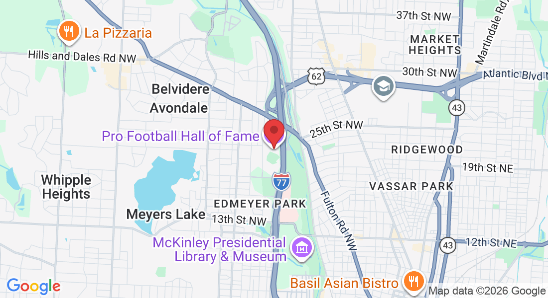 2121 George Halas Dr NW, Canton, OH 44708, USA