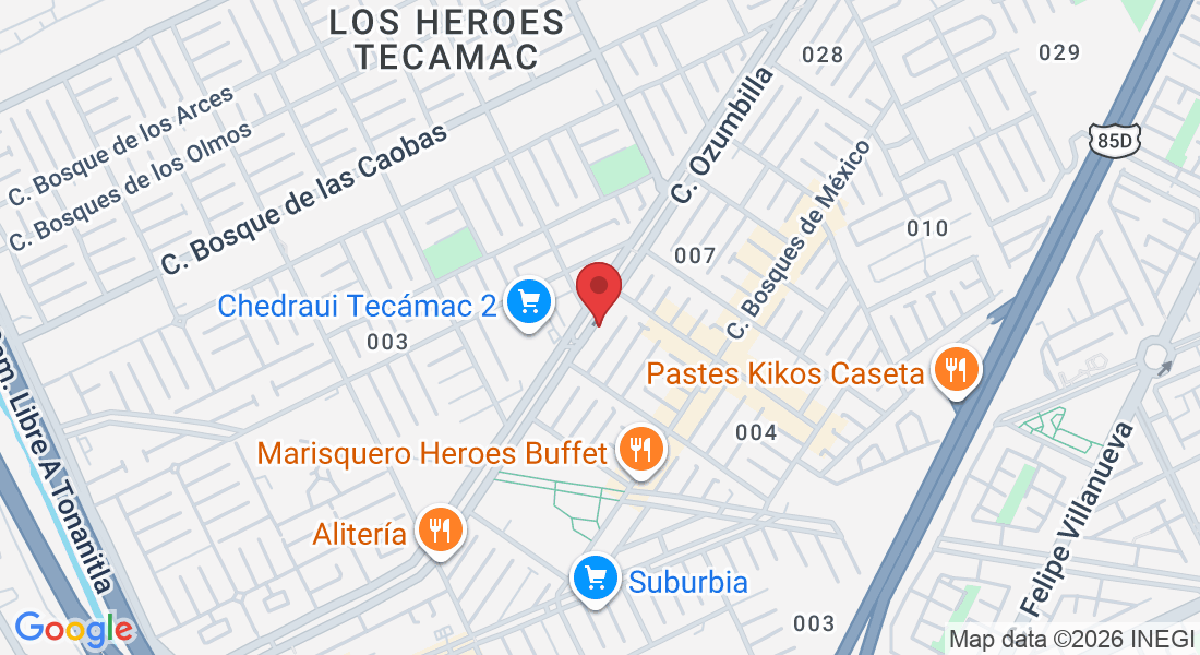 C. Ozumbilla 105-160, Los Heroes Tecamac, 55764 Ojo de Agua, Méx., México