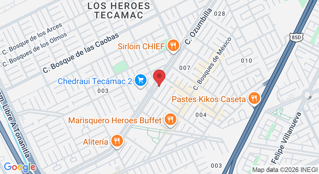 C. Ozumbilla 105-160, Los Heroes Tecamac, 55764 Ojo de Agua, Méx., México