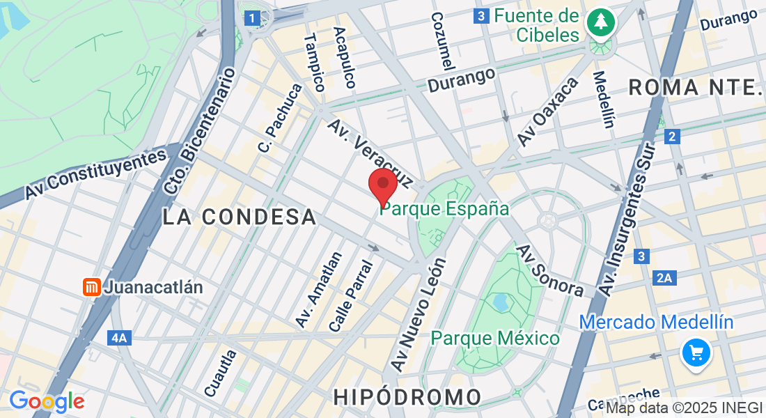 C. Atlixco 18, Colonia Condesa, Cuauhtémoc, 06140 Ciudad de México, CDMX, México