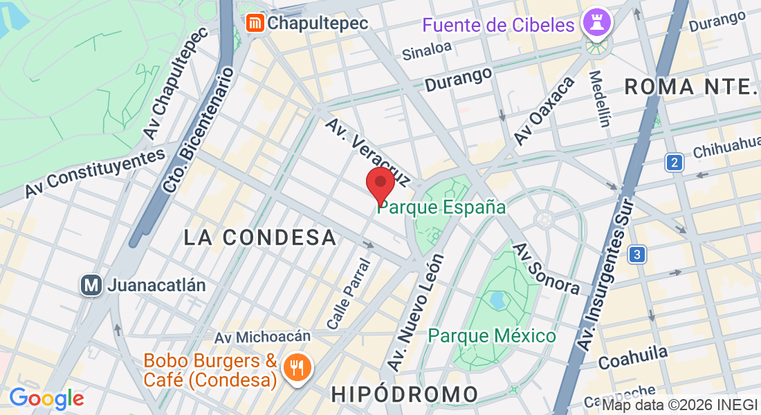 C. Atlixco 18, Colonia Condesa, Cuauhtémoc, 06140 Ciudad de México, CDMX, México