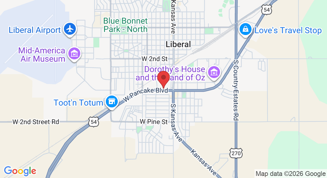 153 W Pancake Blvd, Liberal, KS 67901, USA