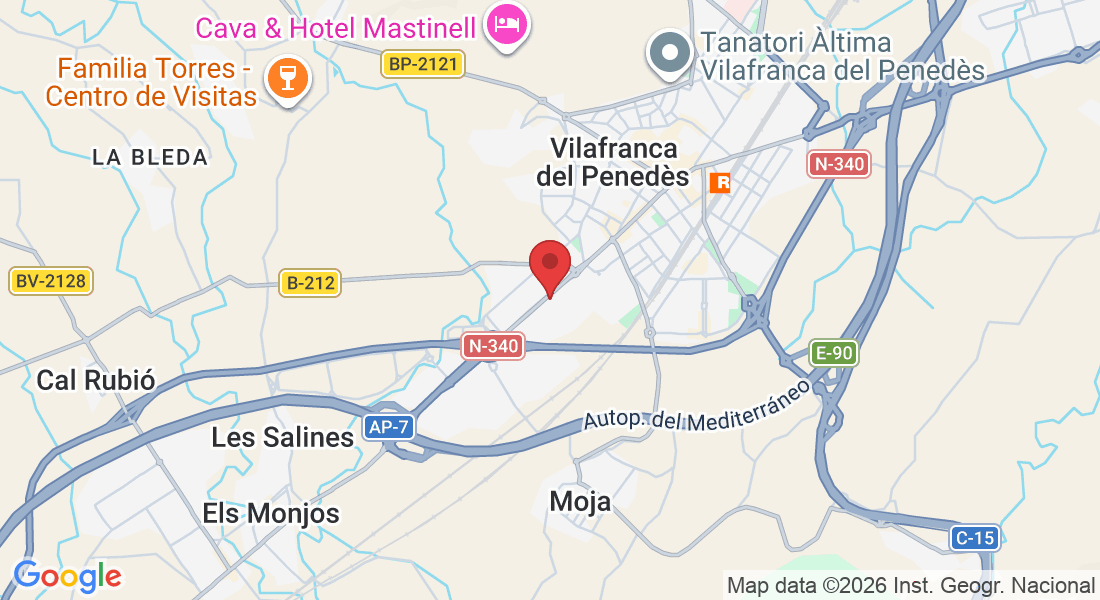 Avinguda de Tarragona, 133, 08720 Vilafranca del Penedès, Barcelona, España