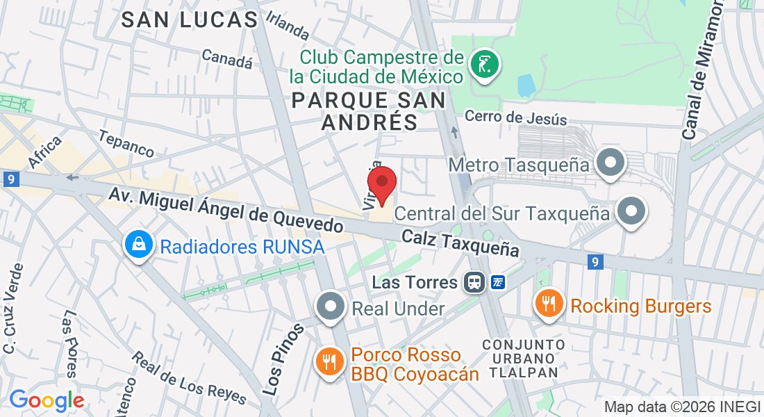 Plaza Punto MAQ, Av. Miguel Ángel de Quevedo 1144, Parque San Andrés, Coyoacán, 04040 Ciudad de México, CDMX, Mexico