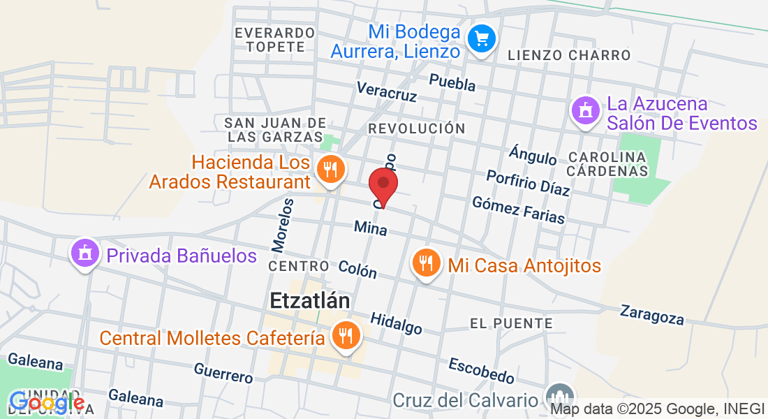 Zaragoza 230-1, Centro, 46500 Etzatlán, Jal., México