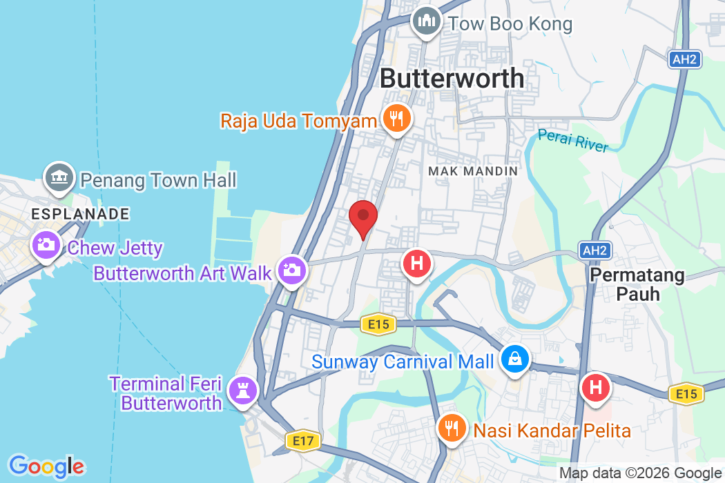29-1 & 31-1 & 33-1, Pusat Perniagaan Raja Uda, 161, Jalan Raja Uda, Pusat Perniagaan Raja Uda, 12300 Butterworth, Penang, Malaysia