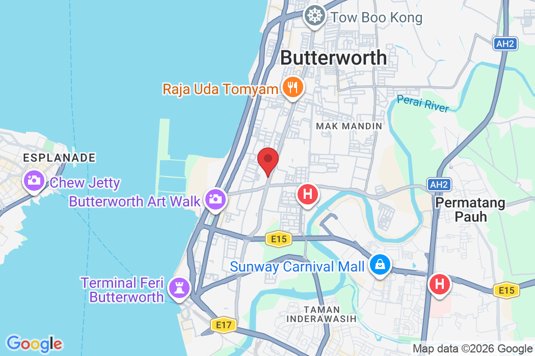 29-1 & 31-1 & 33-1, Pusat Perniagaan Raja Uda, 161, Jalan Raja Uda, Pusat Perniagaan Raja Uda, 12300 Butterworth, Penang, Malaysia