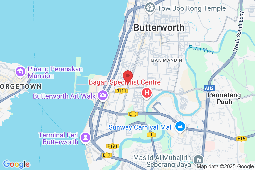 29-1 & 31-1 & 33-1, Pusat Perniagaan Raja Uda, 161, Jalan Raja Uda, Pusat Perniagaan Raja Uda, 12300 Butterworth, Penang, Malaysia