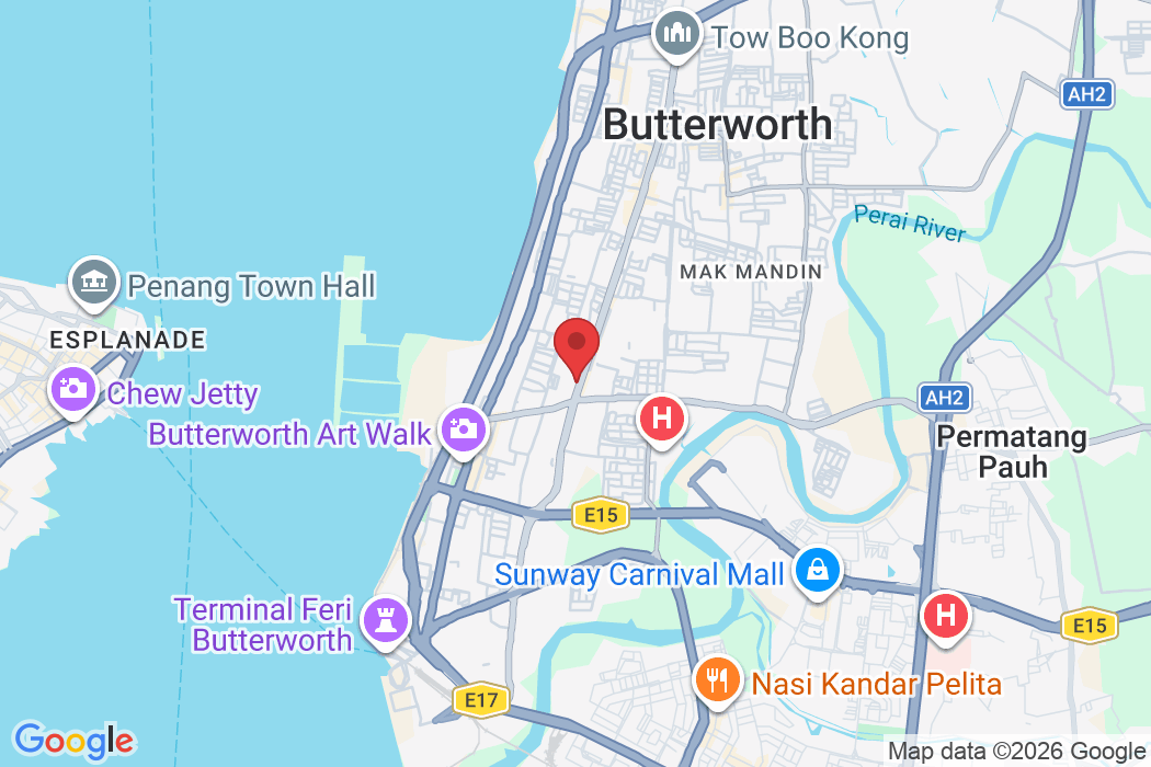 29-1 & 31-1 & 33-1, Pusat Perniagaan Raja Uda, 161, Jalan Raja Uda, Pusat Perniagaan Raja Uda, 12300 Butterworth, Penang, Malaysia