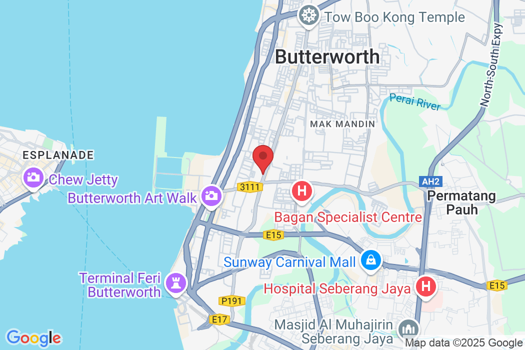 29-1 & 31-1 & 33-1, Pusat Perniagaan Raja Uda, 161, Jalan Raja Uda, Pusat Perniagaan Raja Uda, 12300 Butterworth, Penang, Malaysia