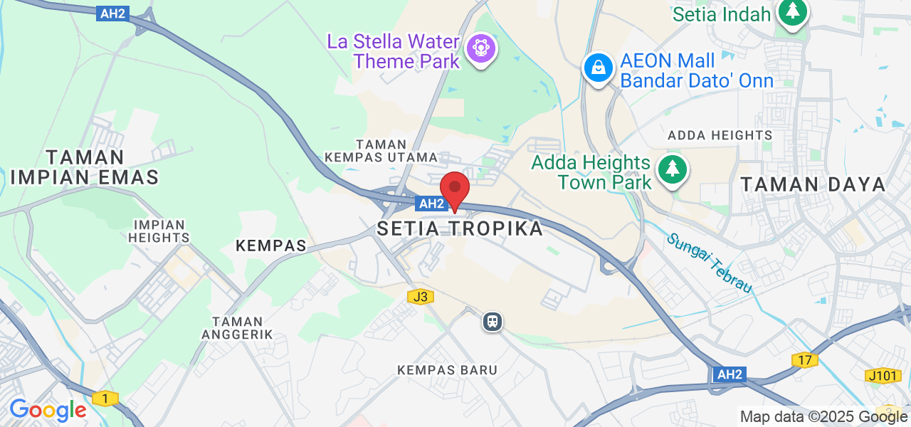 Lot No.01-10 & 01-11, First Floor Tropika Welcome Centre, Jalan Setia Tropika 1/21, Setia Tropika, 81200 Johor Bahru, Johor Darul Ta'zim, Malaysia