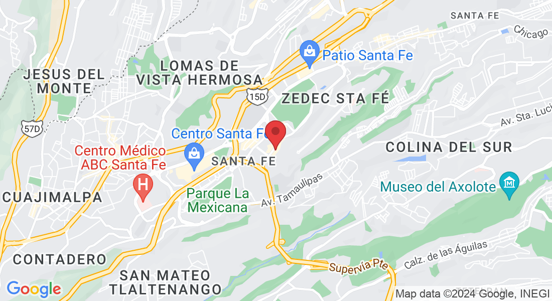 Av. Javier Barros Sierra 540-Piso 5, Lomas de Santa Fe, Torre I, Álvaro Obregón, 01210 Ciudad de México, CDMX, México