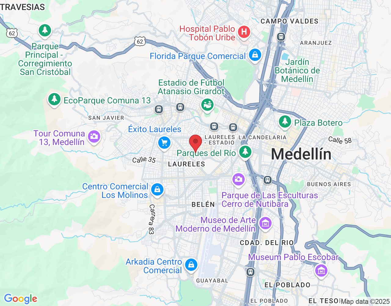 Cra. 73, Laureles - Estadio, Medellín, Laureles, Medellín, Antioquia, Colombia