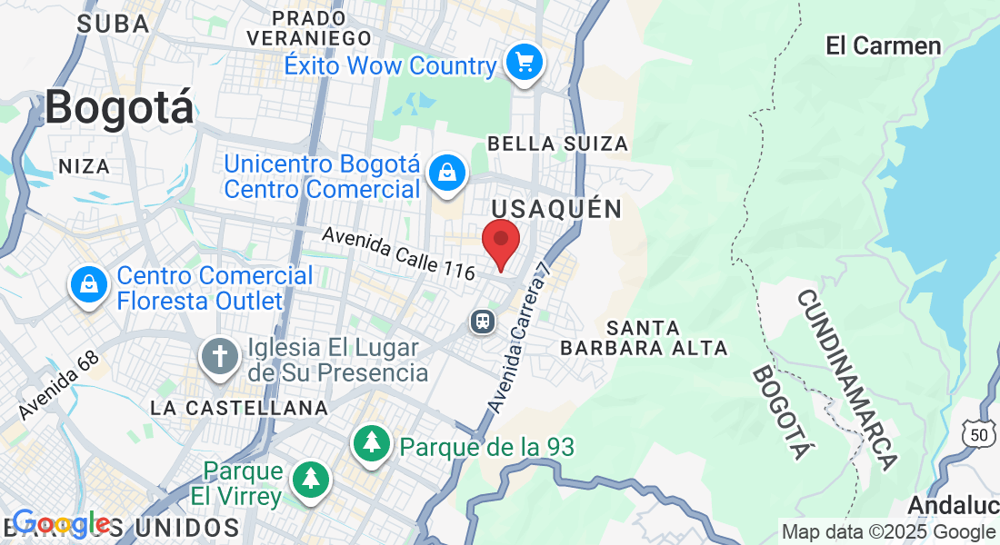 Ac 116 # 9- 72, Usaquén, Bogotá, Cundinamarca, Colombia