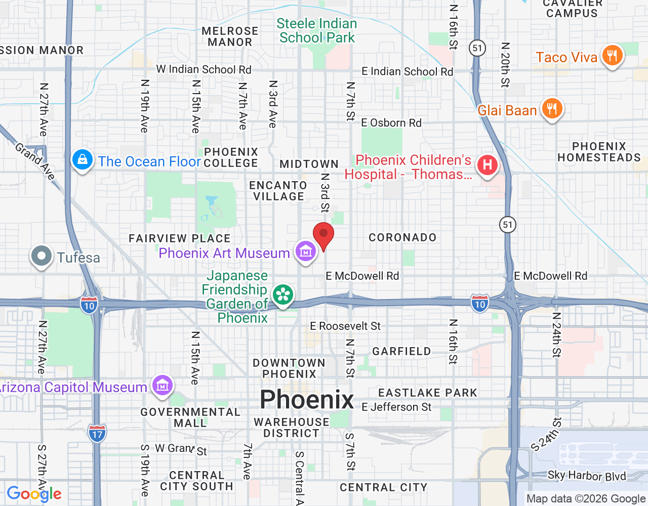 141 E Palm Ln, Phoenix, AZ 85004, USA