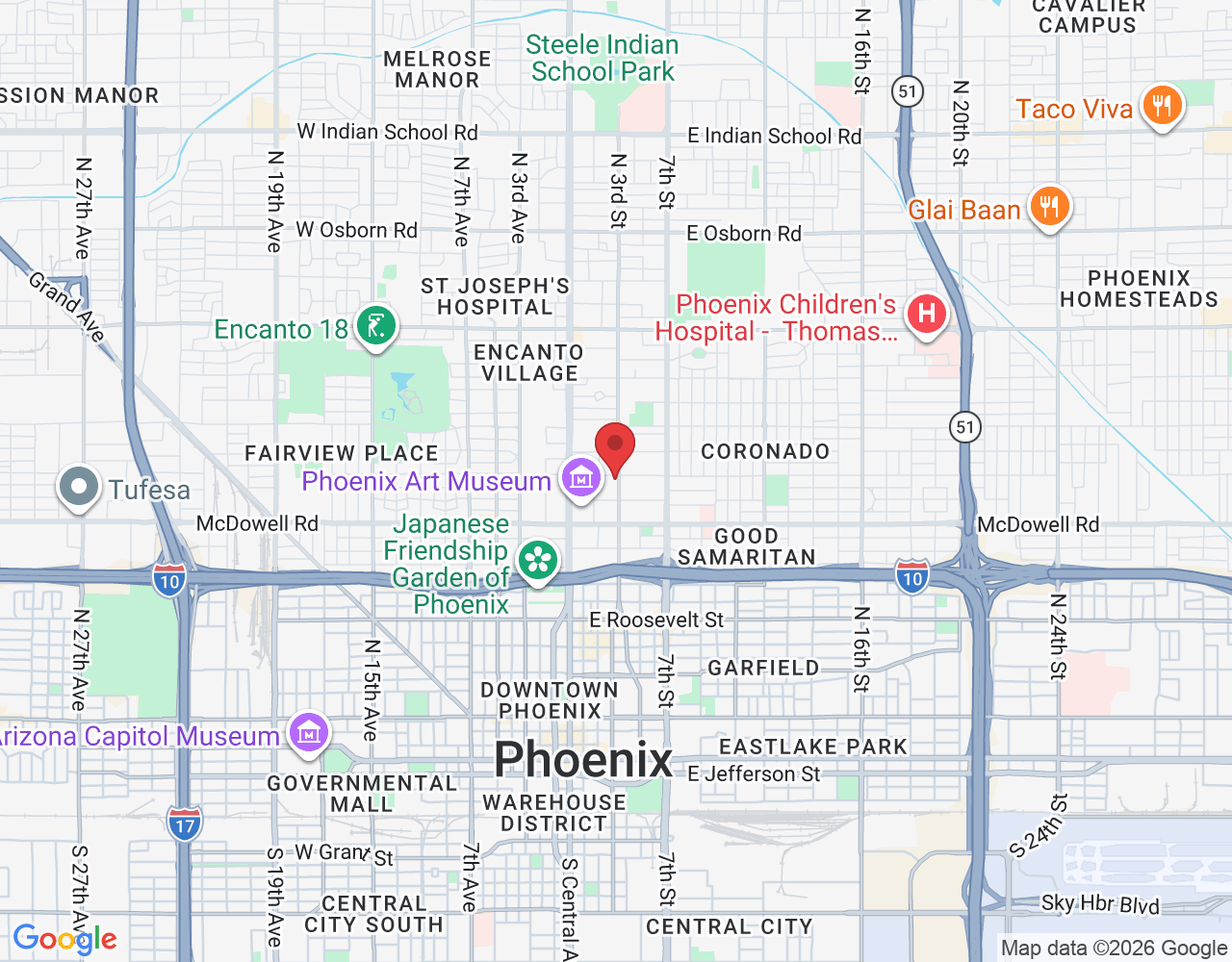 141 E Palm Ln, Phoenix, AZ 85004, USA