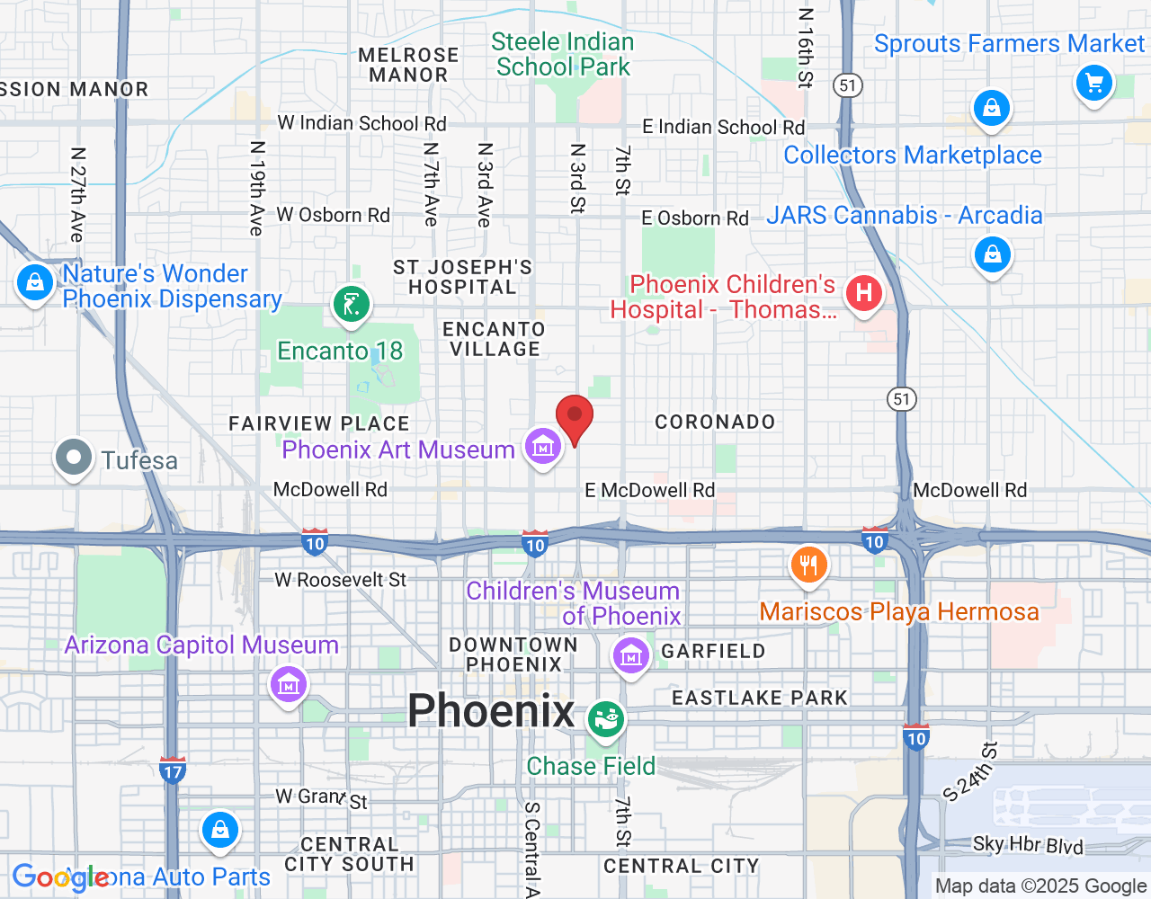 141 E Palm Ln, Phoenix, AZ 85004, USA