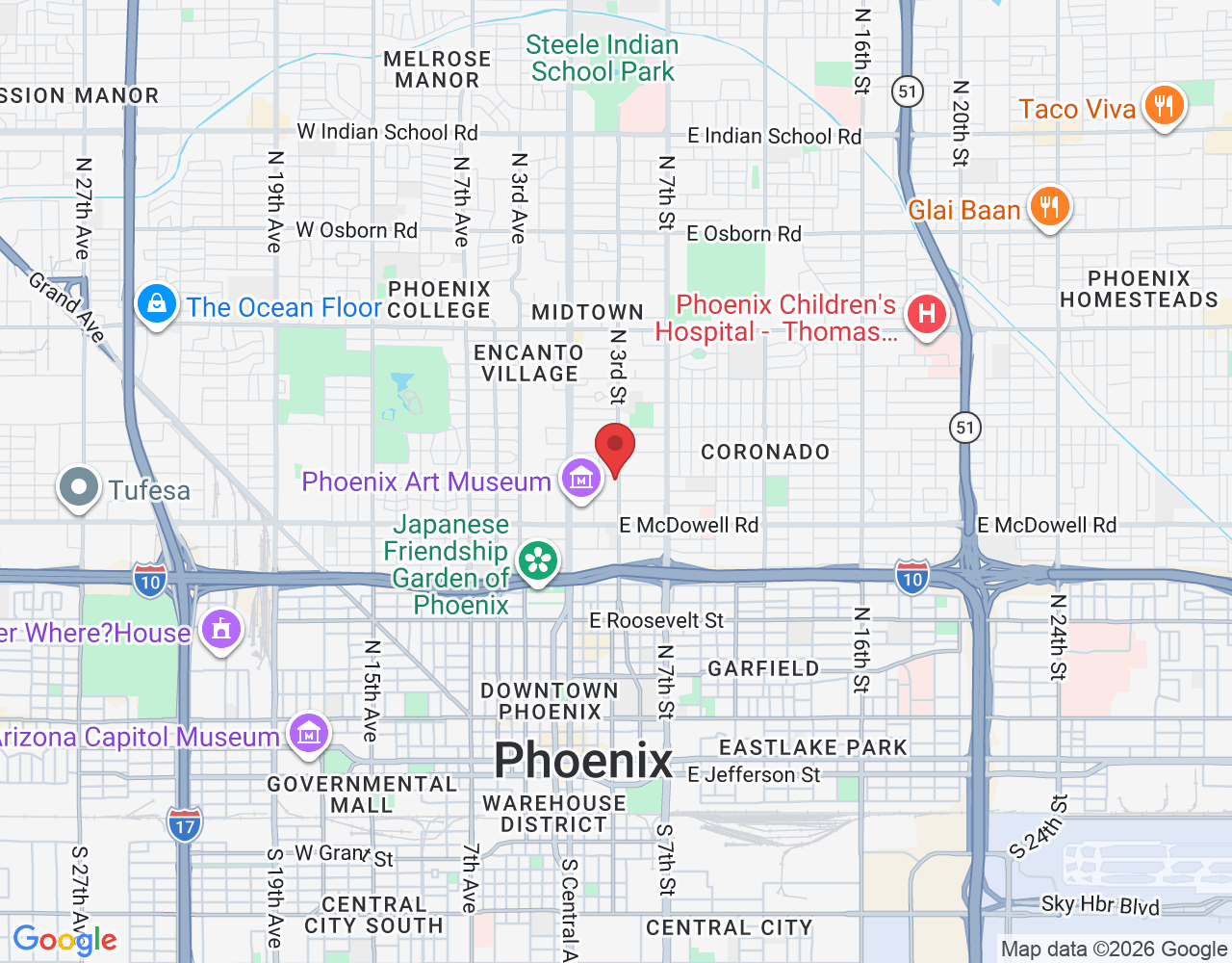 141 E Palm Ln, Phoenix, AZ 85004, USA