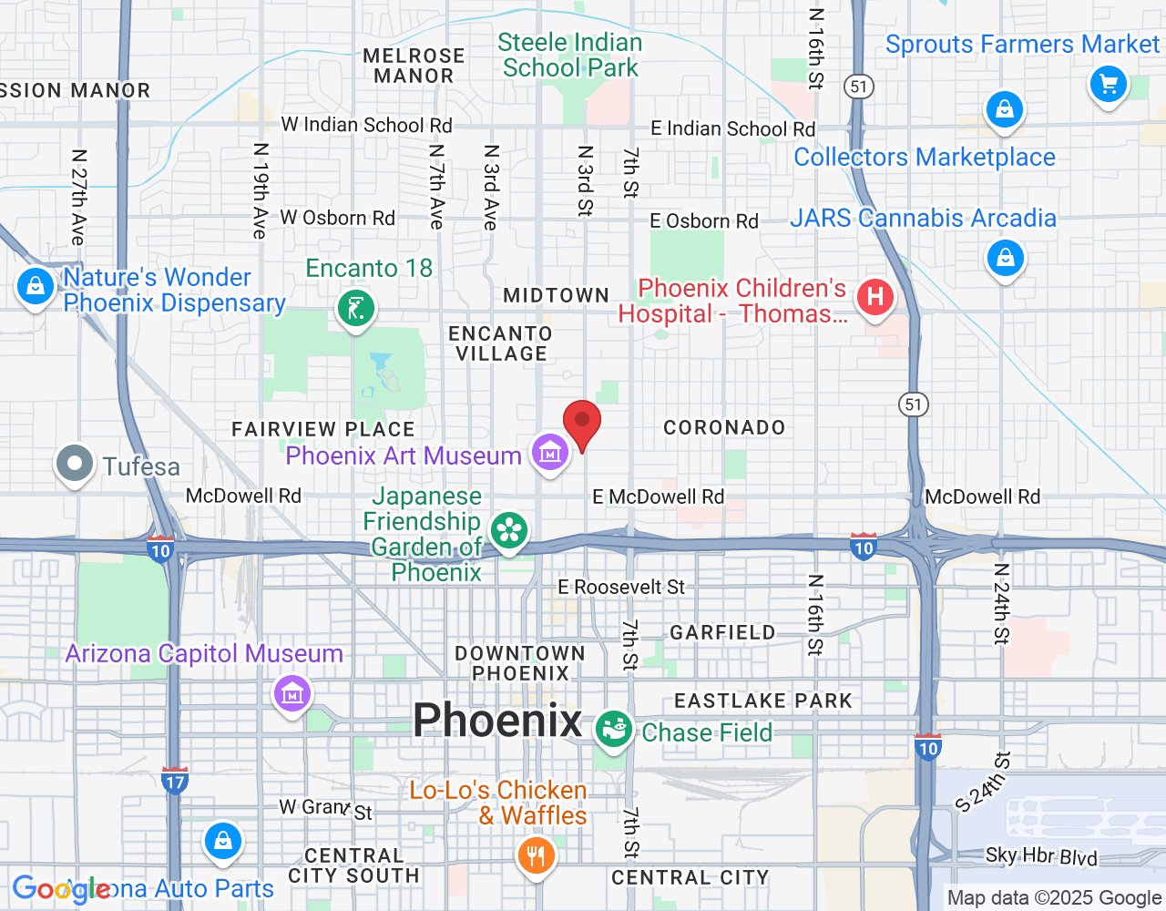 141 E Palm Ln, Phoenix, AZ 85004, USA