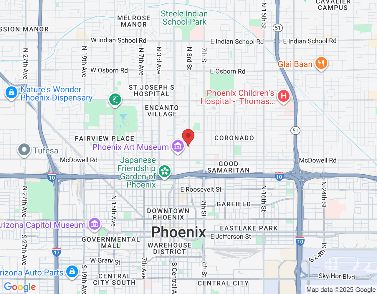 141 E Palm Ln, Phoenix, AZ 85004, USA