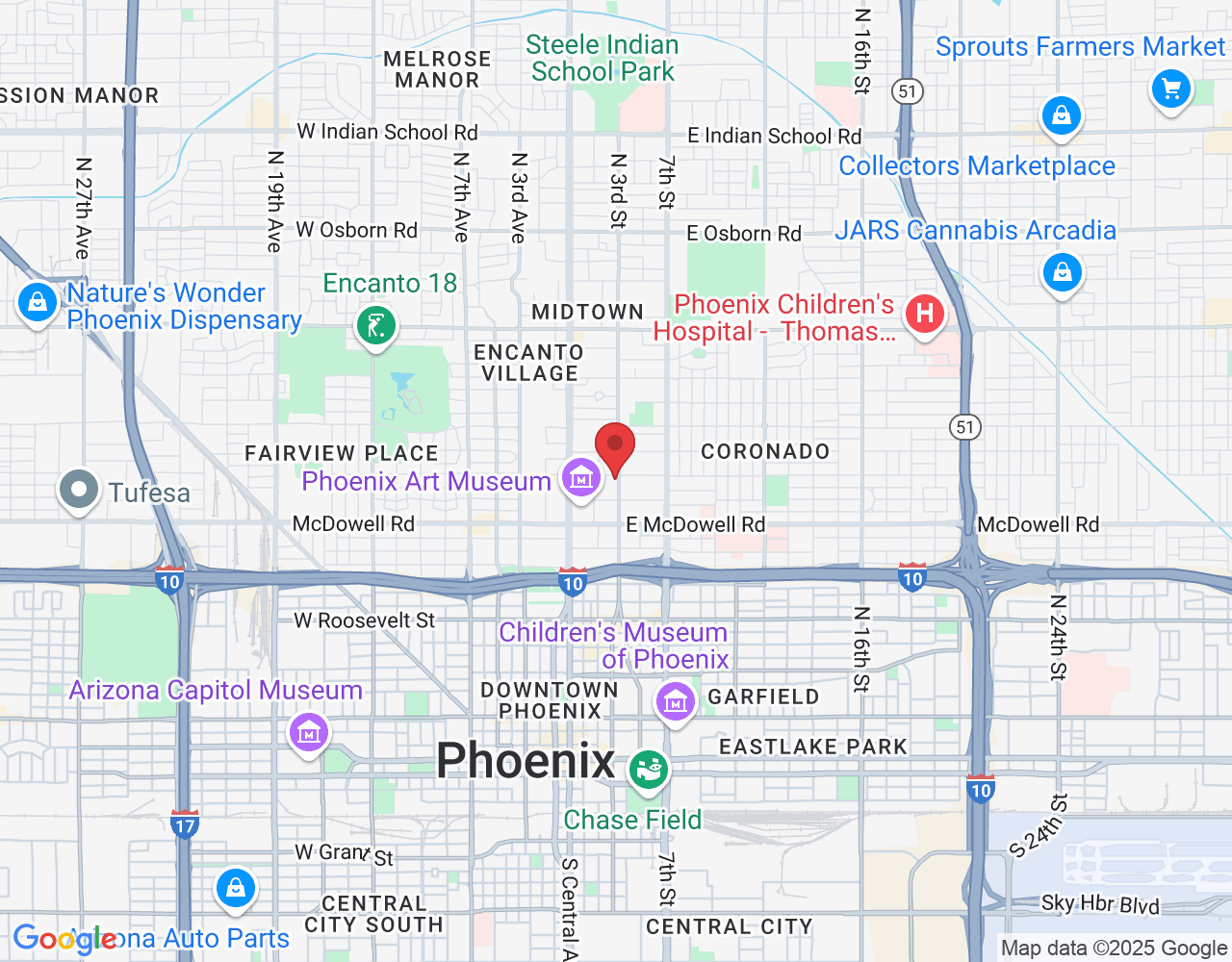 141 E Palm Ln, Phoenix, AZ 85004, USA