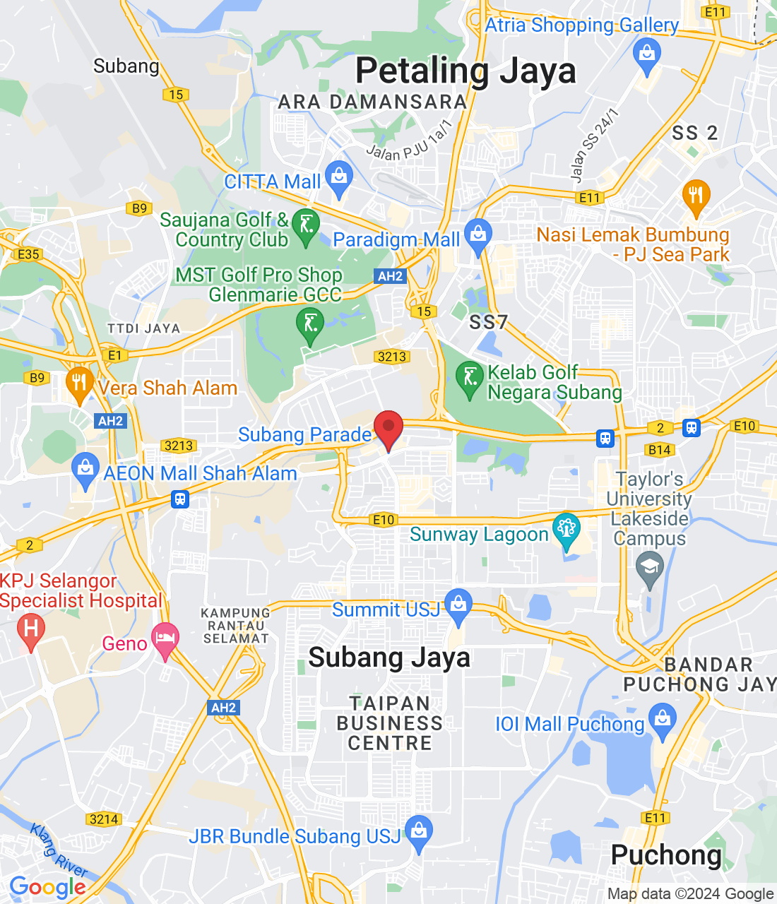 Jalan Kemajuan Subang, Ss 16, 47500 Subang Jaya, Selangor, Malaysia