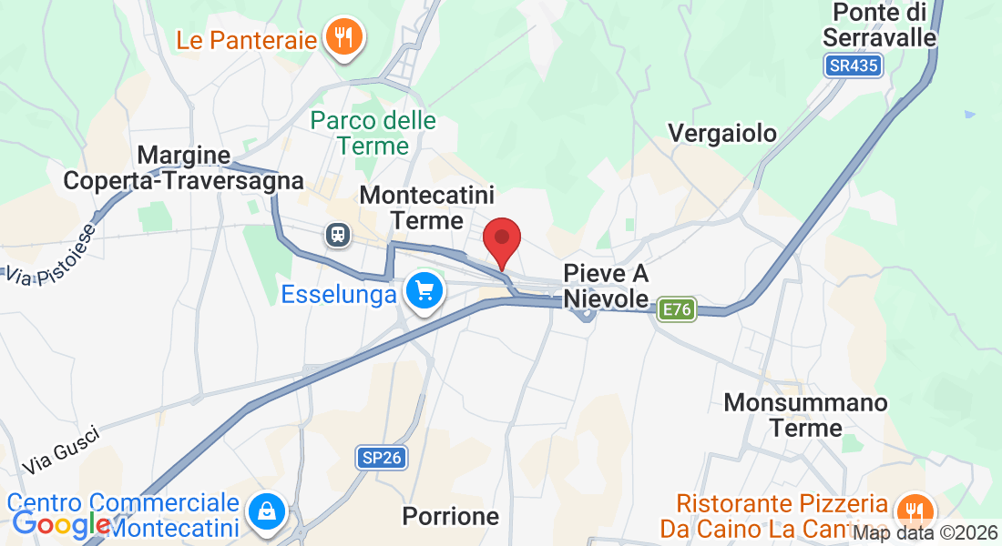 Via Mezzomiglio, 45B, 51018 Pieve A Nievole PT, Italia