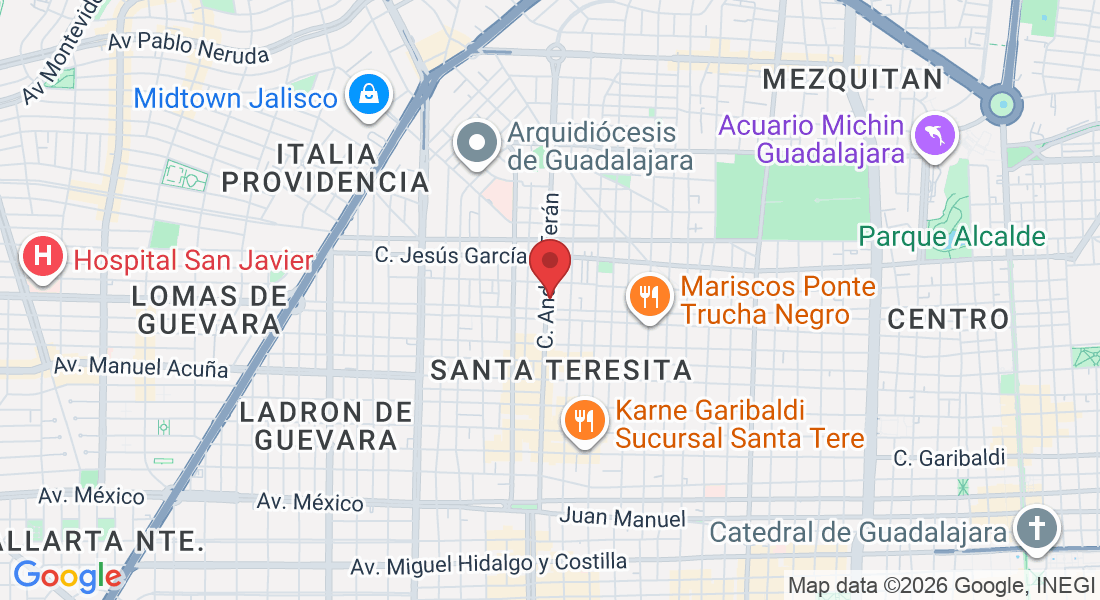 C. Andrés Terán 716, Santa Teresita, 44600 Guadalajara, Jal., México