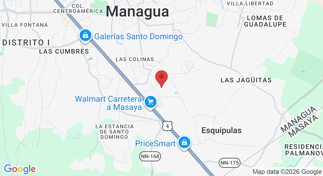 Las Colinas, Embajada de Cuba 2 cuadras al este, 1 cuadra al sur casa #38, Managua, Nicaragua