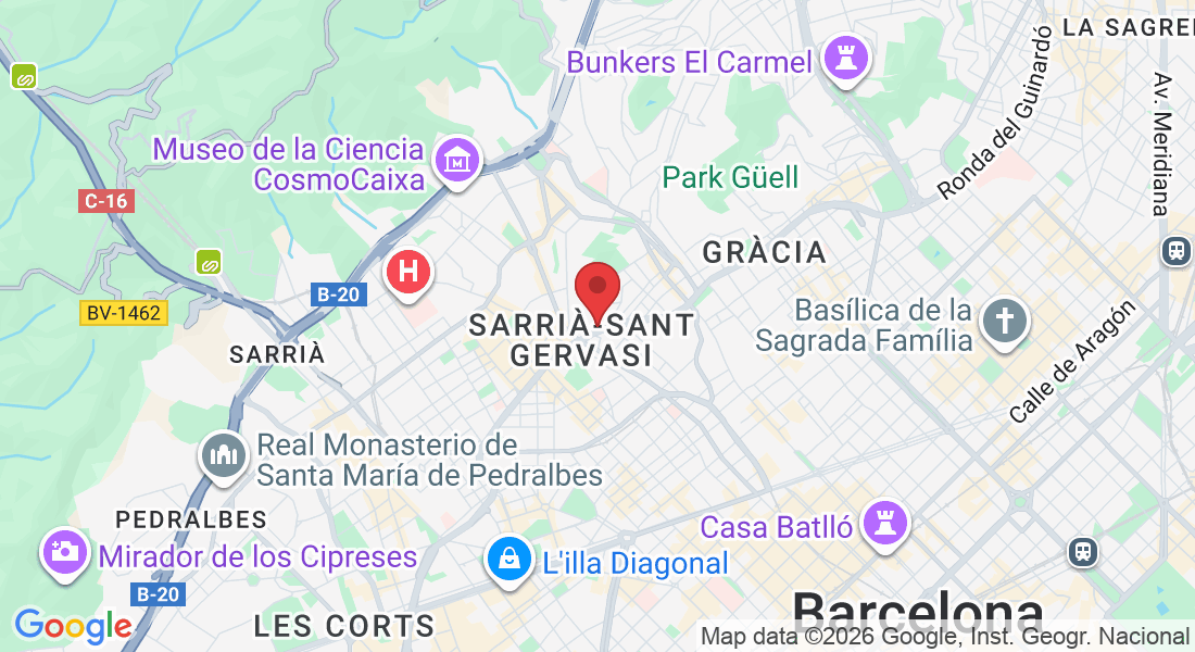 Ronda del General Mitre, 199, Sarrià-Sant Gervasi, 08023 Barcelona, España