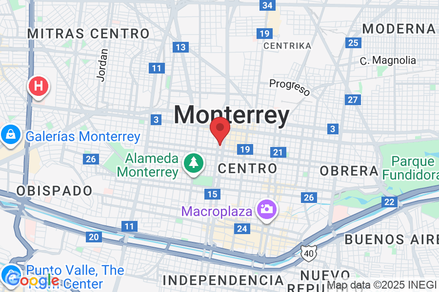 Av. Pino Suárez 645, Centro, 64000 Monterrey, N.L., México