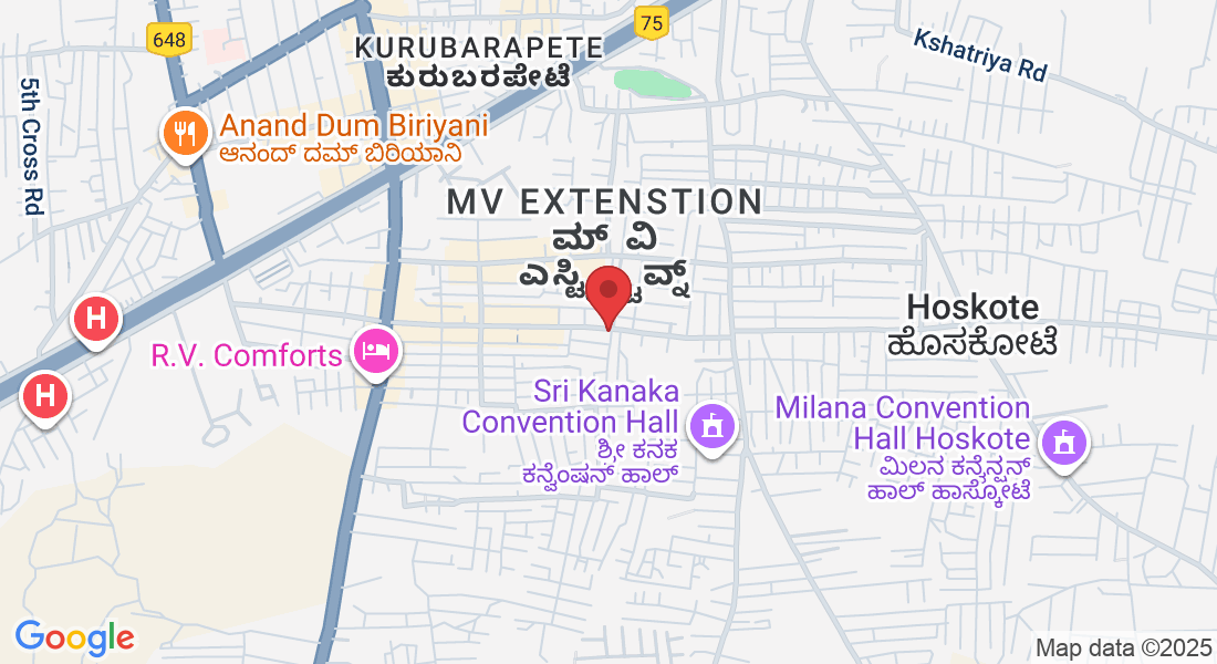 6, Ramakrishna Rd, next to Vivekananda School, M V Extenstion, Hoskote, Karnataka 562114, India