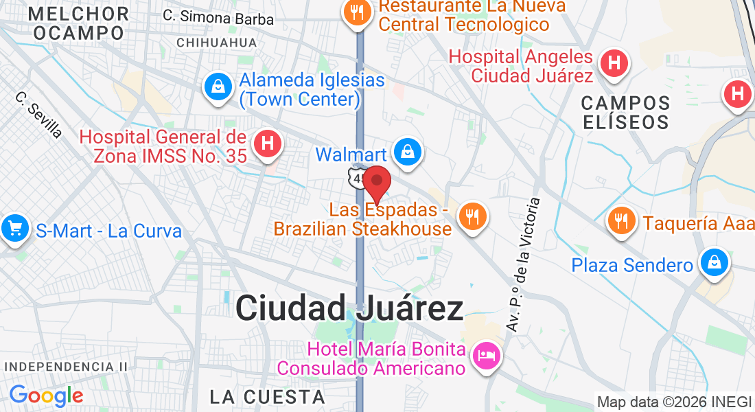 C. Rancho Agua Caliente 7010-Local #7, Pradera Dorada, 32618 Juárez, Chih., Mexico