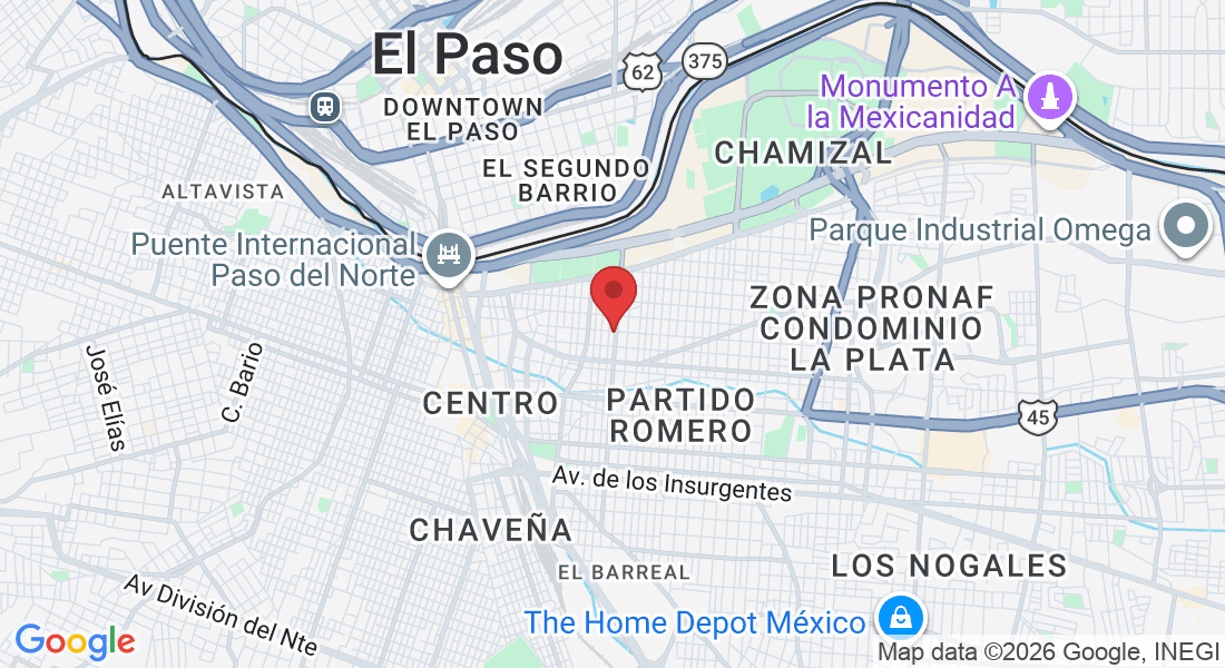 C. 5 de Mayo 593, Cuauhtémoc, 32300 Juárez, Chih., Mexico