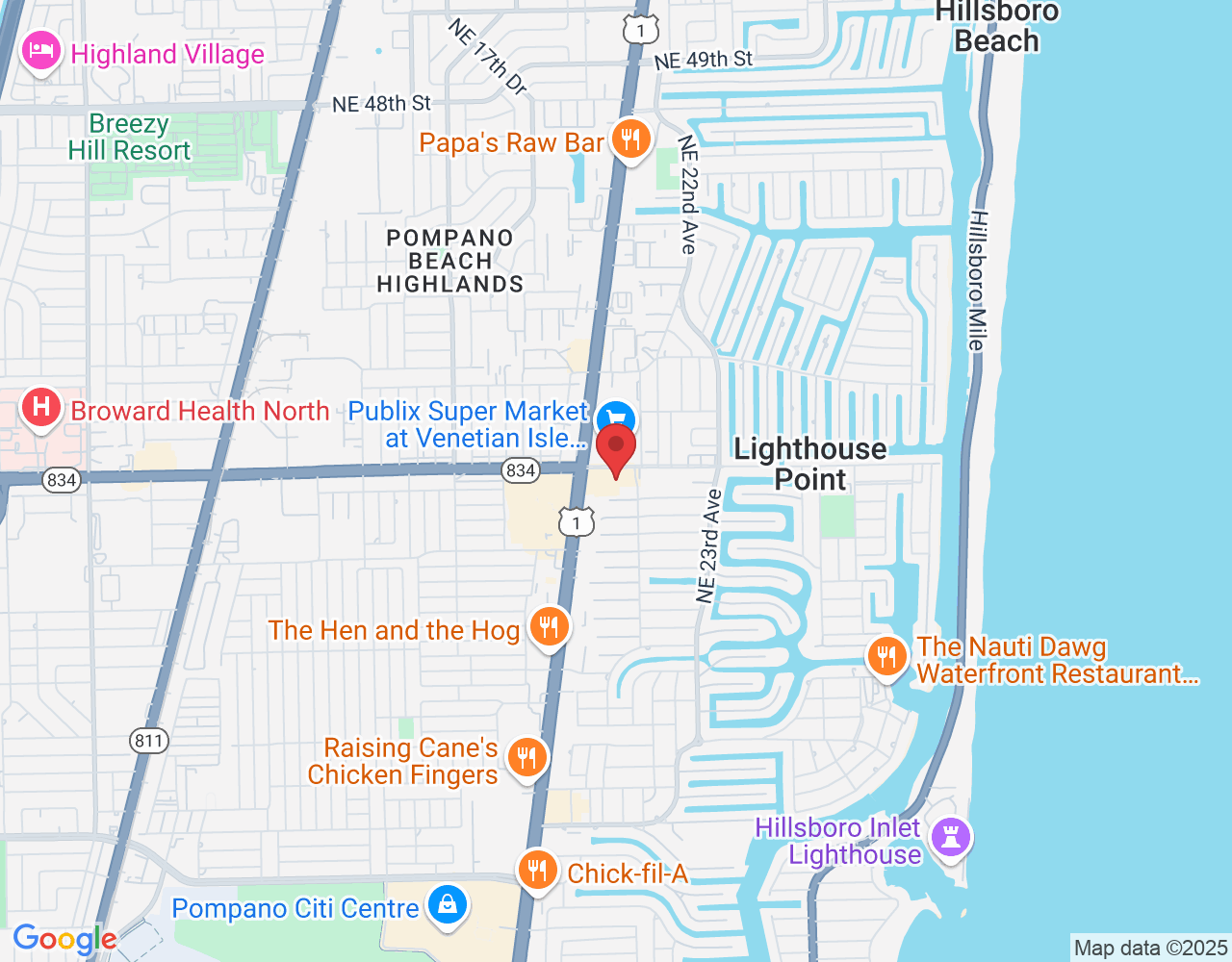 2028 E Sample Rd, Lighthouse Point, FL 33064, USA