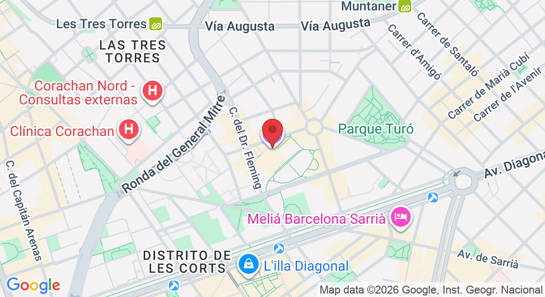 Carrer de Santa Fe de Nou Mèxic, Av. Diagonal, s/n, Sarrià-Sant Gervasi, 08021 Barcelona, España